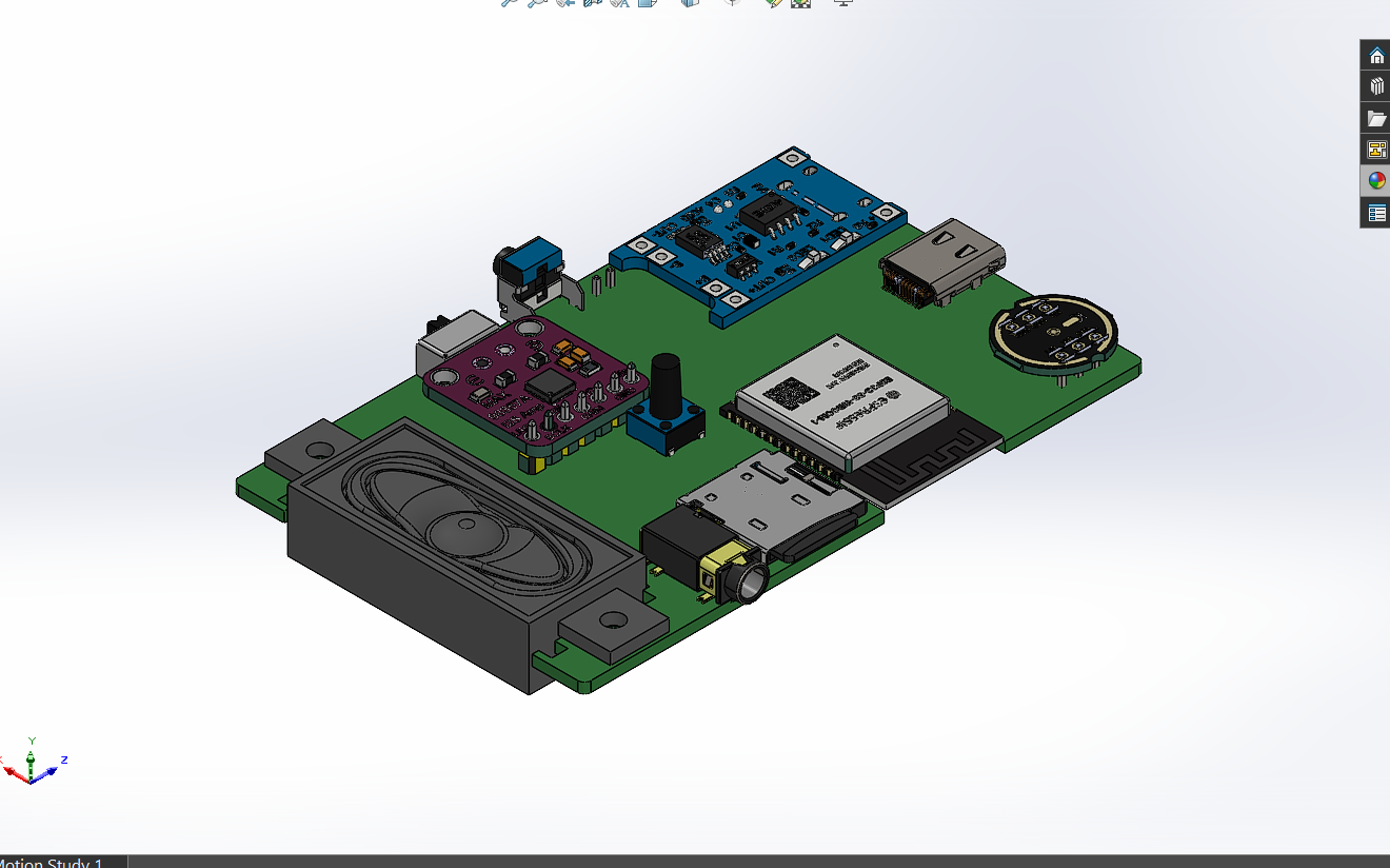 A0003079-ESP32 AI助手印刷电路板外壳
